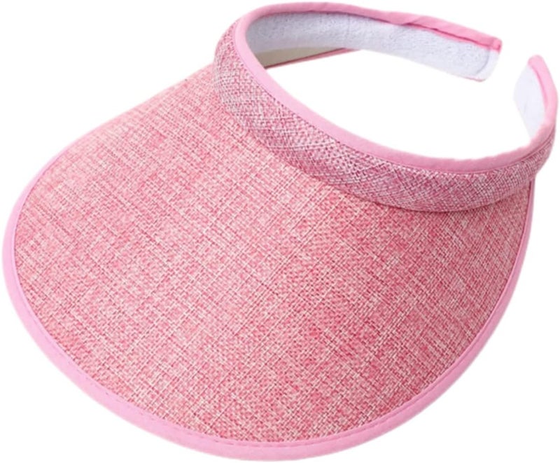 jecvxor Cloth Covered Slip-On Visor for Women, Adjustable Cap Sports Sun Visors for Men - Image 1
